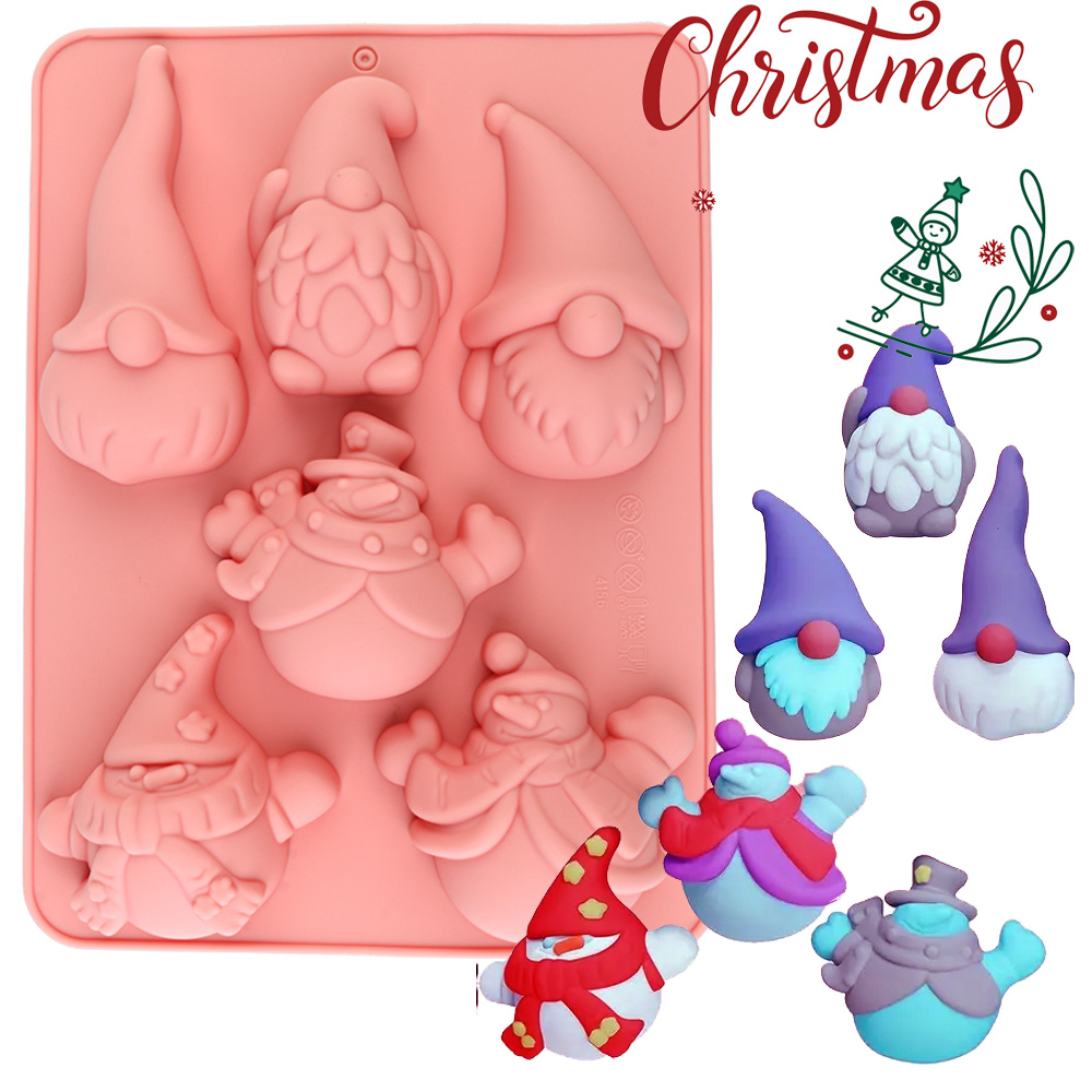 Xmas Candle Making - Molde de silicona para hornear con