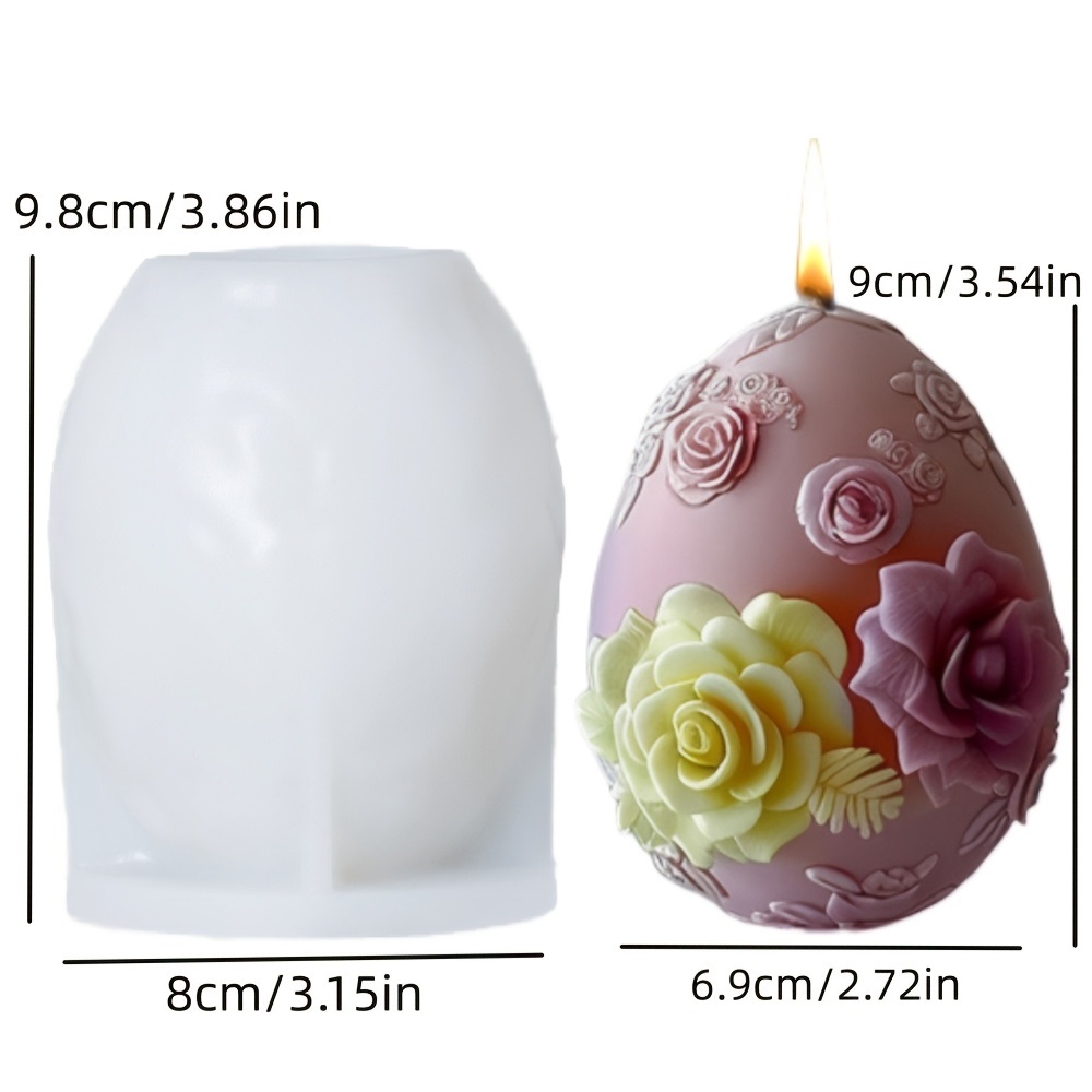 Molde de huevo de flor en reli - Candle Making Bath reseña y precio