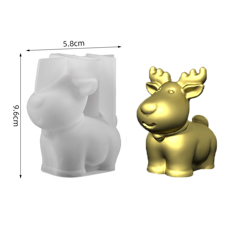 Molde de silicona de ciervo re - Xmas Candle Making reseña y precio