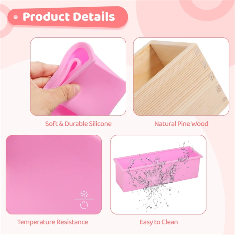 Molde rectangular de silicona  - Candle Making Homewood reseña y precio
