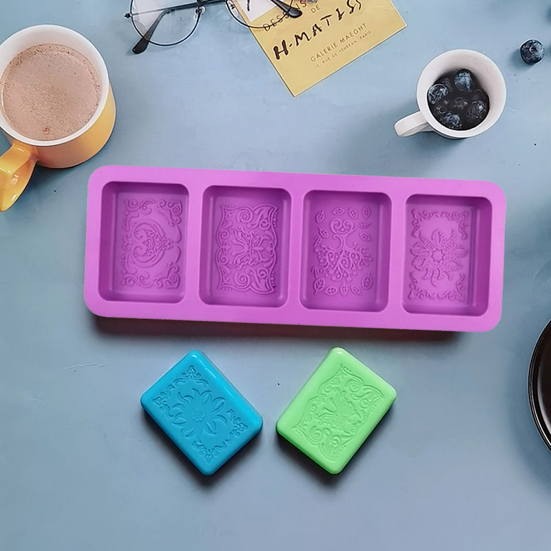 Molde de silicona con patrón d - Candle Making Bath reseña y precio