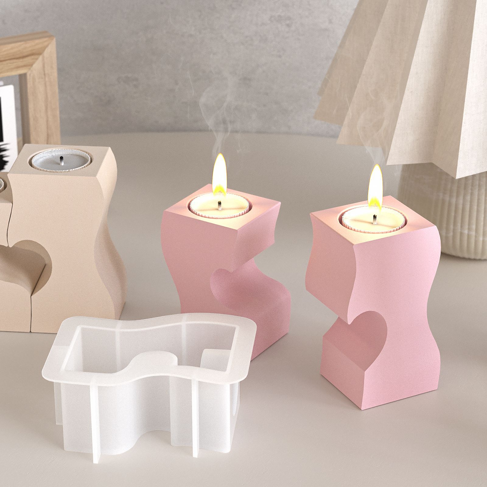 S corazón candelabro moldes de - Candle Making Tools reseña y precio