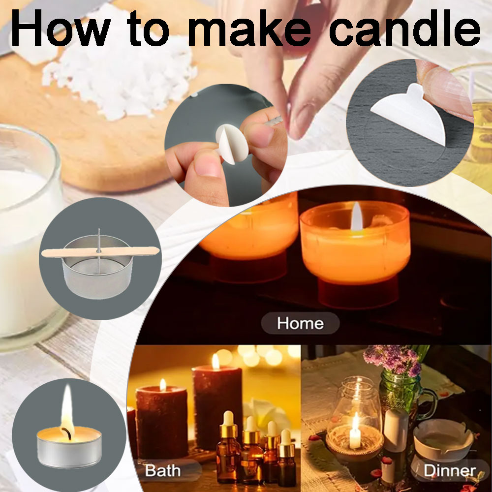 Mecha para velas de flores, pa - Candle Making Homewood reseña y precio