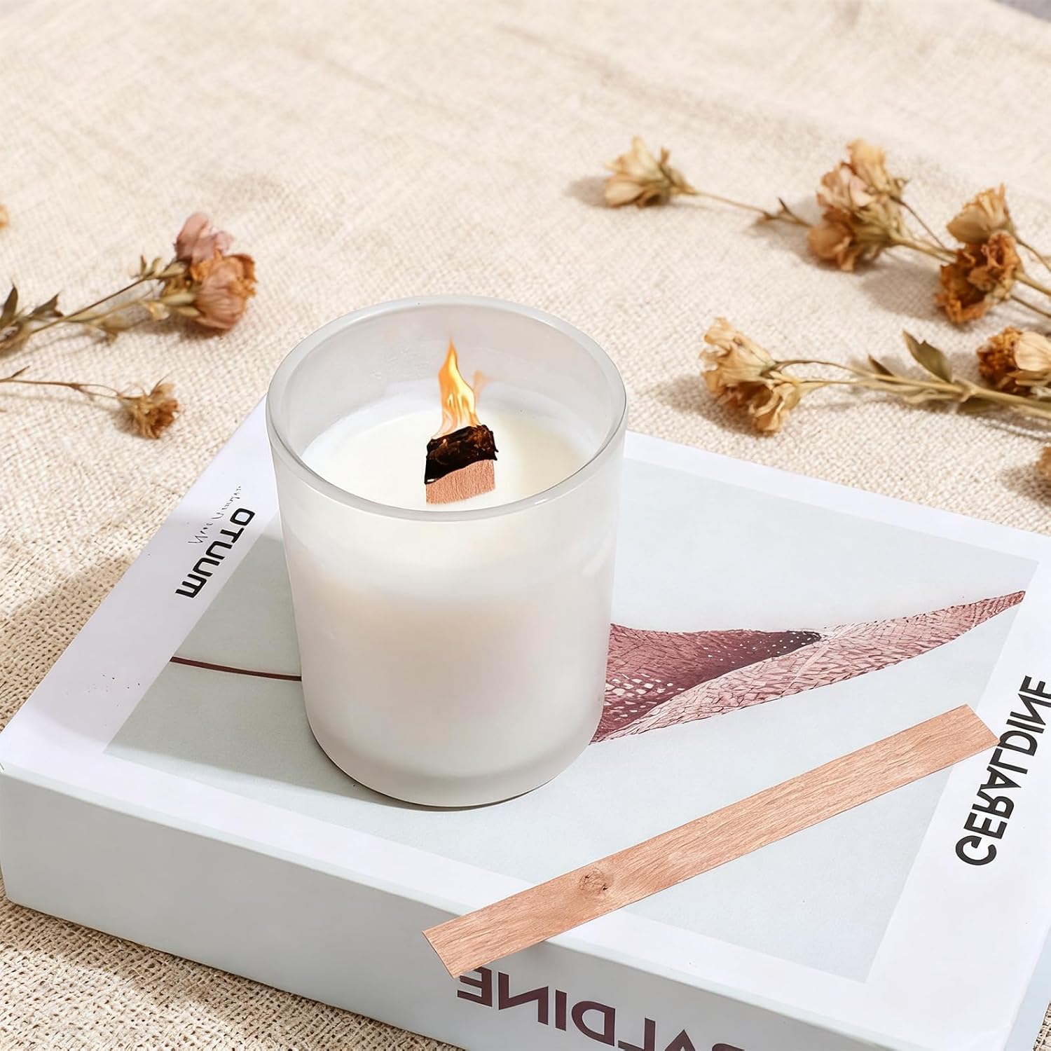 60 Mechas de Madera para Hacer - Candle Making Kit For Kids reseña y precio