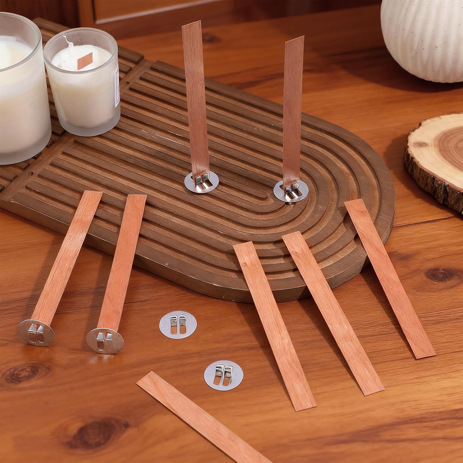 60 Mechas de Madera para Hacer - Candle Making Kit For Kids reseña y precio